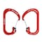 Nite Ize 2023 Nite Ize Slidelock Carabiner Aluminum No 4, Orange NIT-CSLA4-19-R6 - alternate 3